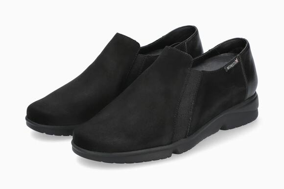 Mephisto Shoes - Mephisto Women's Loafers Size 7 Black Romea Leather Slip On Comfort